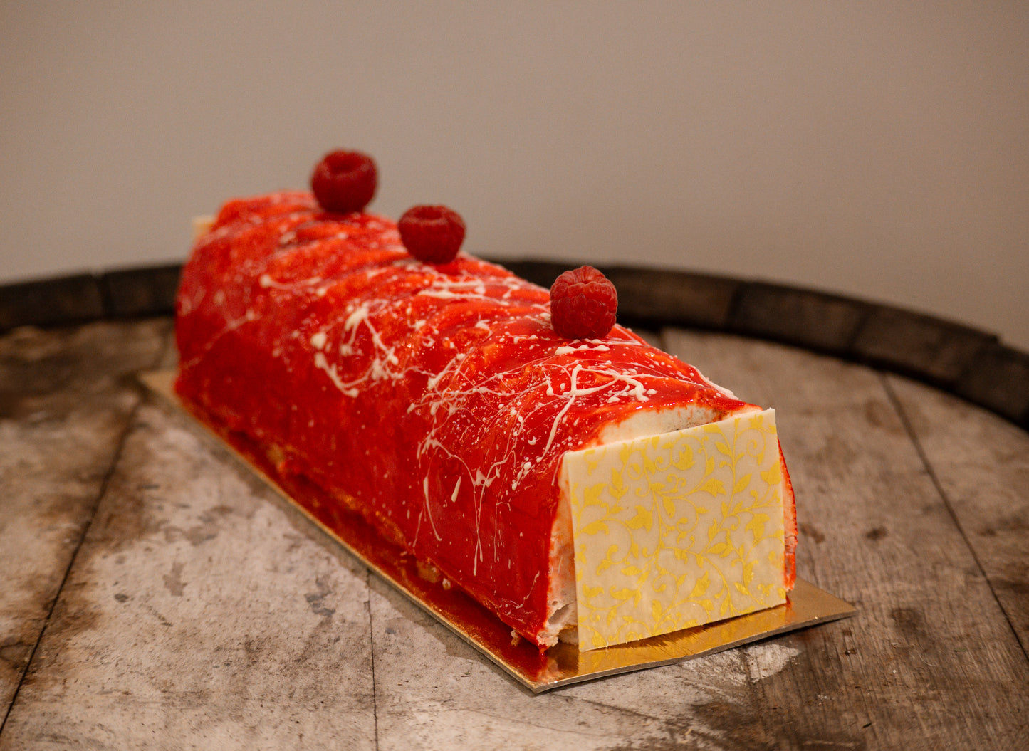Bûche de Noẽl - Framboises