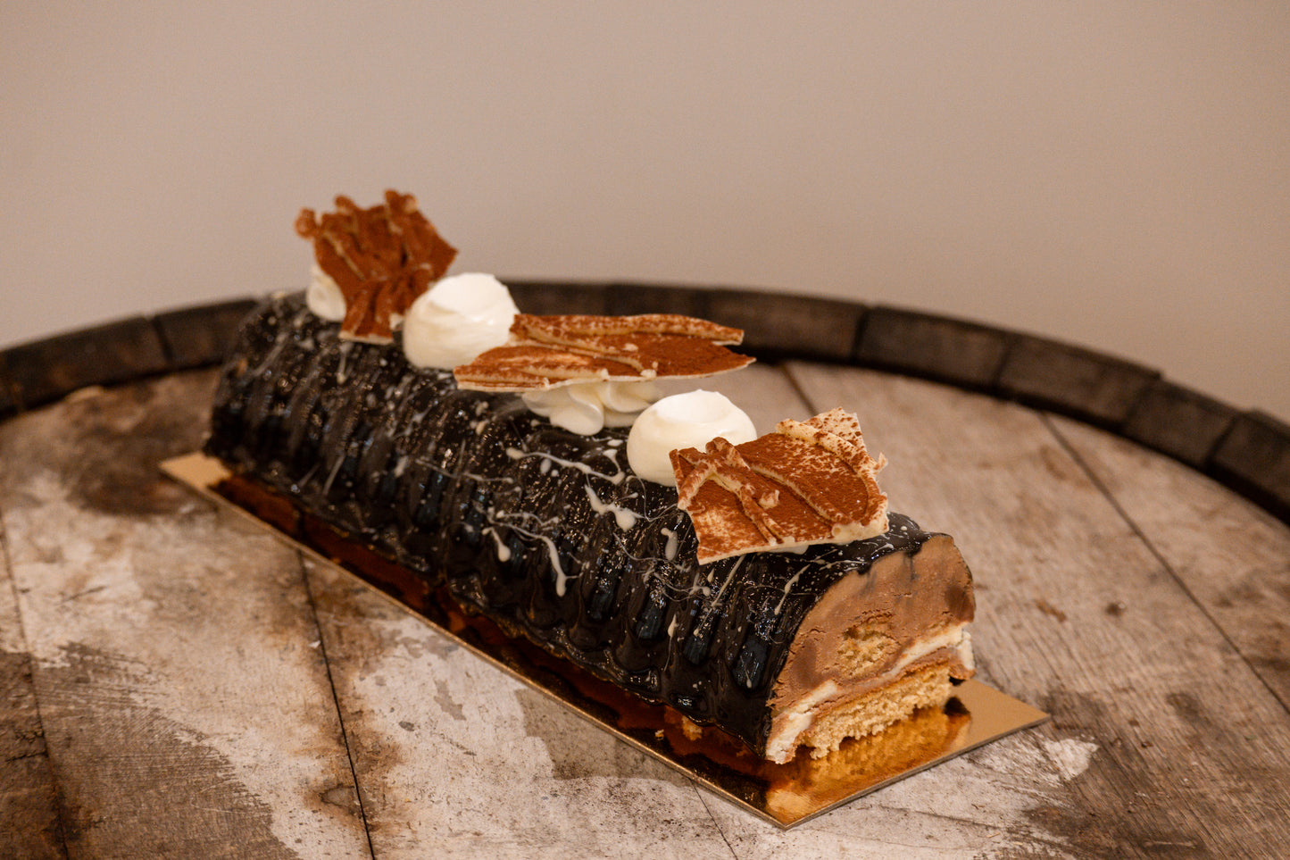 Bûche de Noẽl - Chocolat Noir